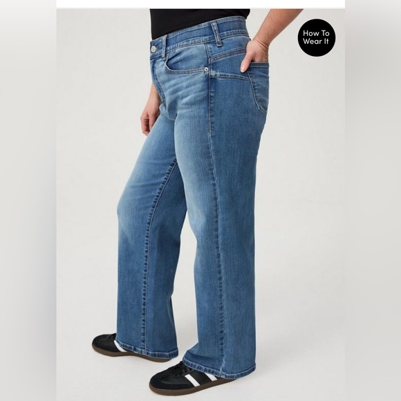 Torrid - Bombshell Wide Leg High-Rise Jean - Picture 4 of 6